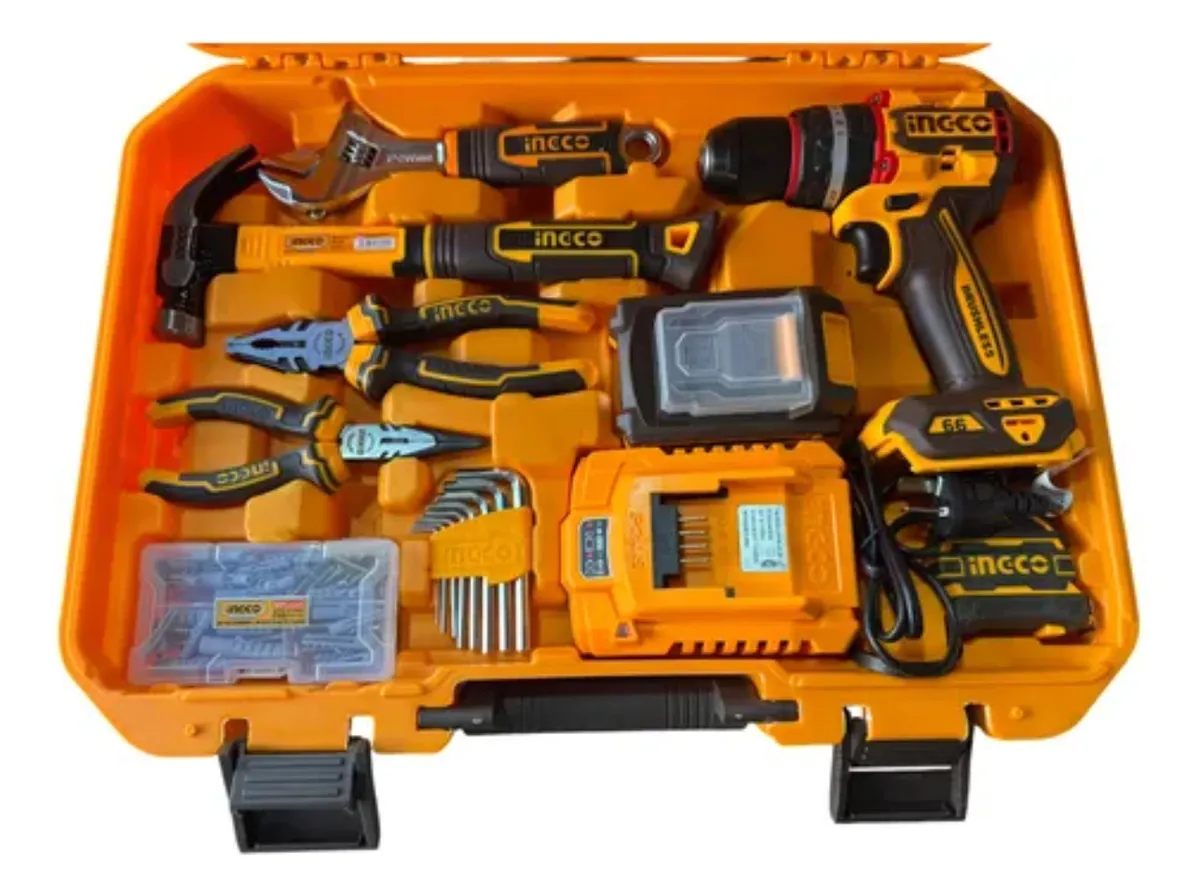INGCO 165 Pcs Tools Set with Cordless Brushless Impact Drill - buy online in Australia | Trade Tools Australia