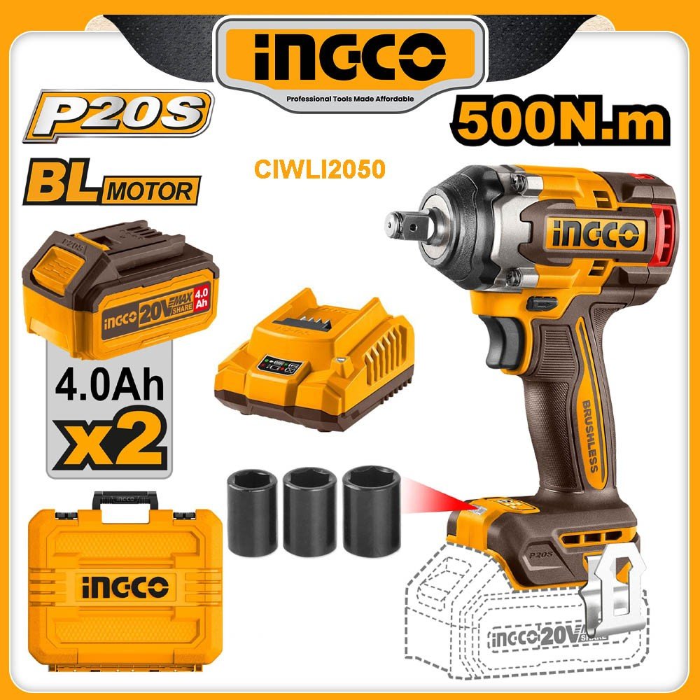 INGCO 20v Cordless Impact Wrench - buy online in Australia | Trade Tools Australia