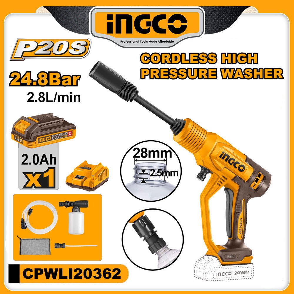 INGCO 20v Cordless Car Washer (Economy) - buy online in Australia | Trade Tools Australia