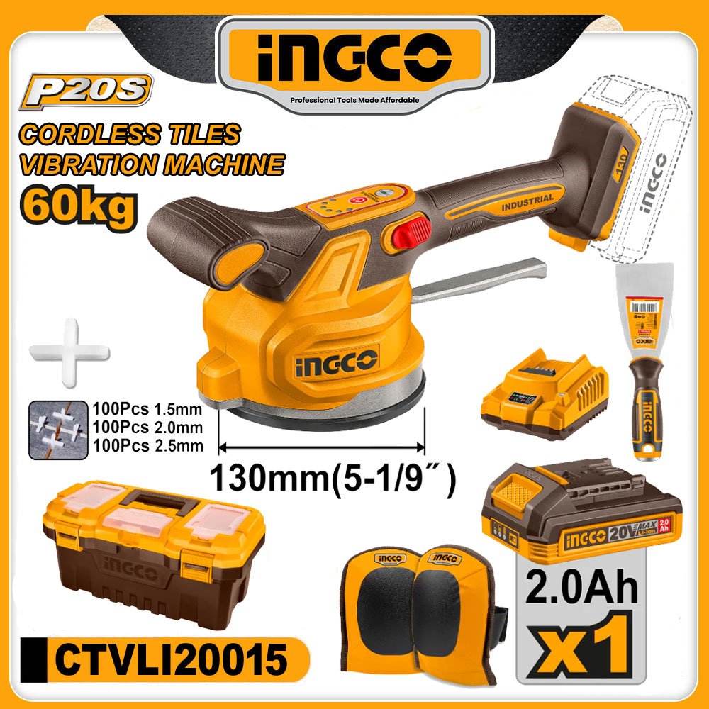 INGCO 20V Cordless Tile Vibration Machine - buy online in Australia | Trade Tools Australia
