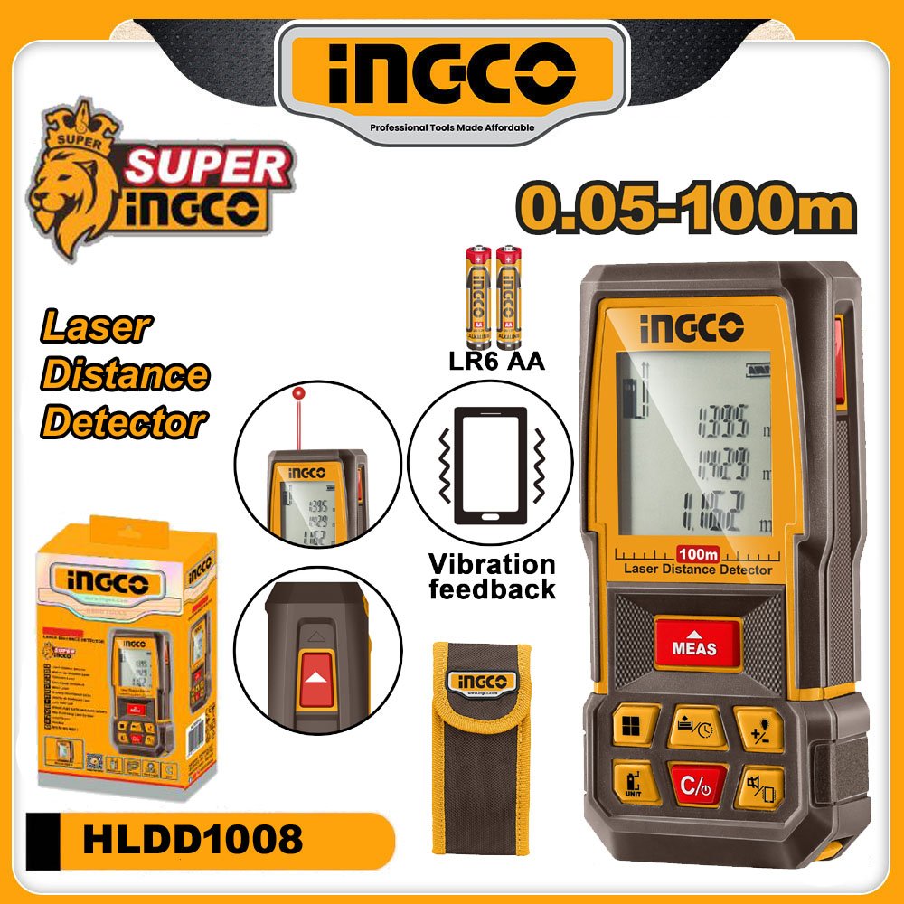 INGCO 100M Laser Distance Detector - buy online in Australia | Trade Tools Australia