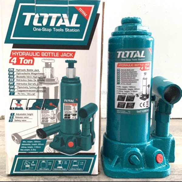 TOTAL 6 Ton Hydraulic Bottle Jack - buy online in Australia | Trade Tools Australia