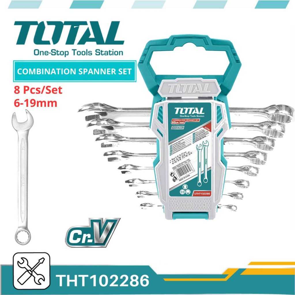 TOTAL 8pcs combination spanner set - buy online in Australia | Trade Tools Australia
