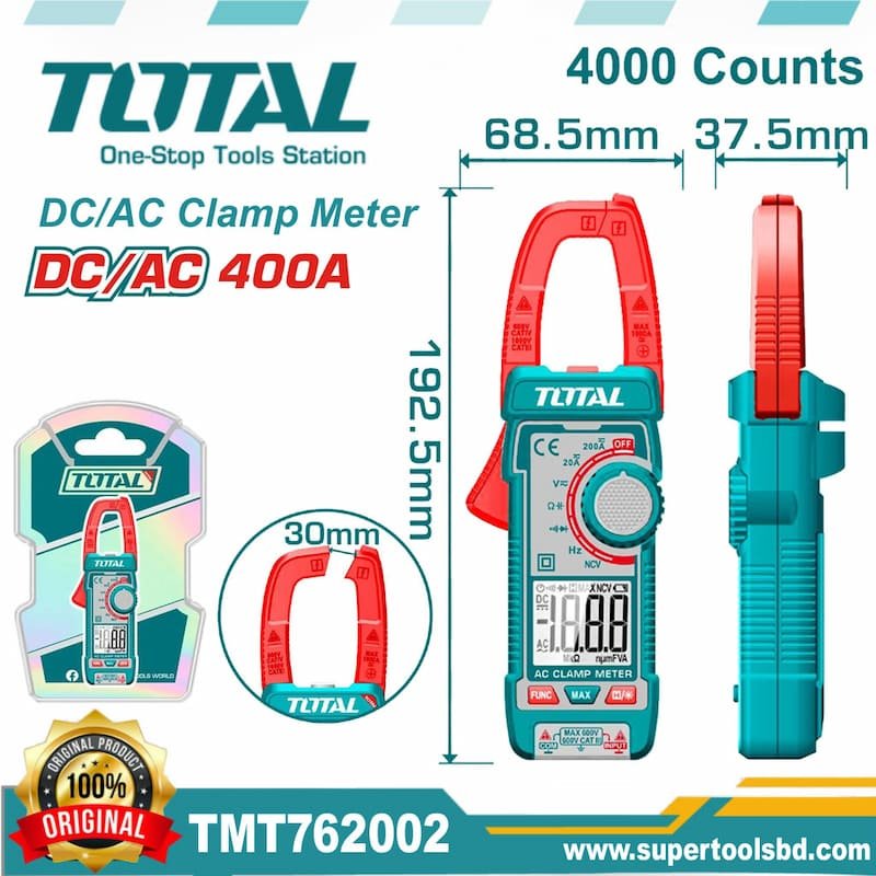 Total AC/DC Digital Clamp Meter - buy online in Australia | Trade Tools Australia
