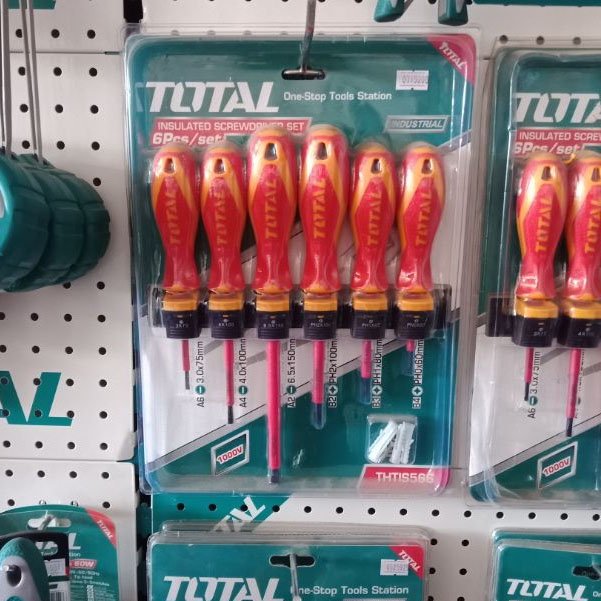 TOTAL 6pcs Insulated Screwdriver - buy online in Australia | Trade Tools Australia