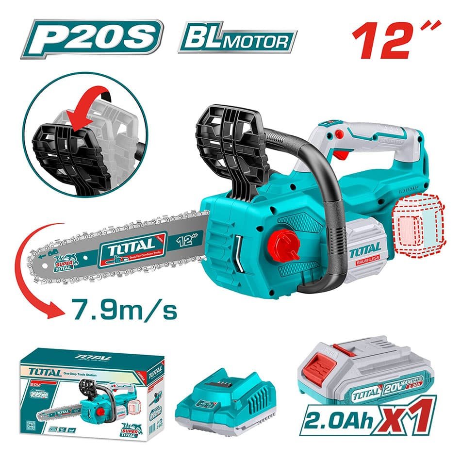 TOTAL 12″ Cordless Chain Saw - buy online in Australia | Trade Tools Australia