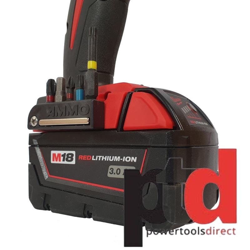 AMMO Milwaukee Mountable Bit Holder – Black - buy online in Australia | Trade Tools Australia