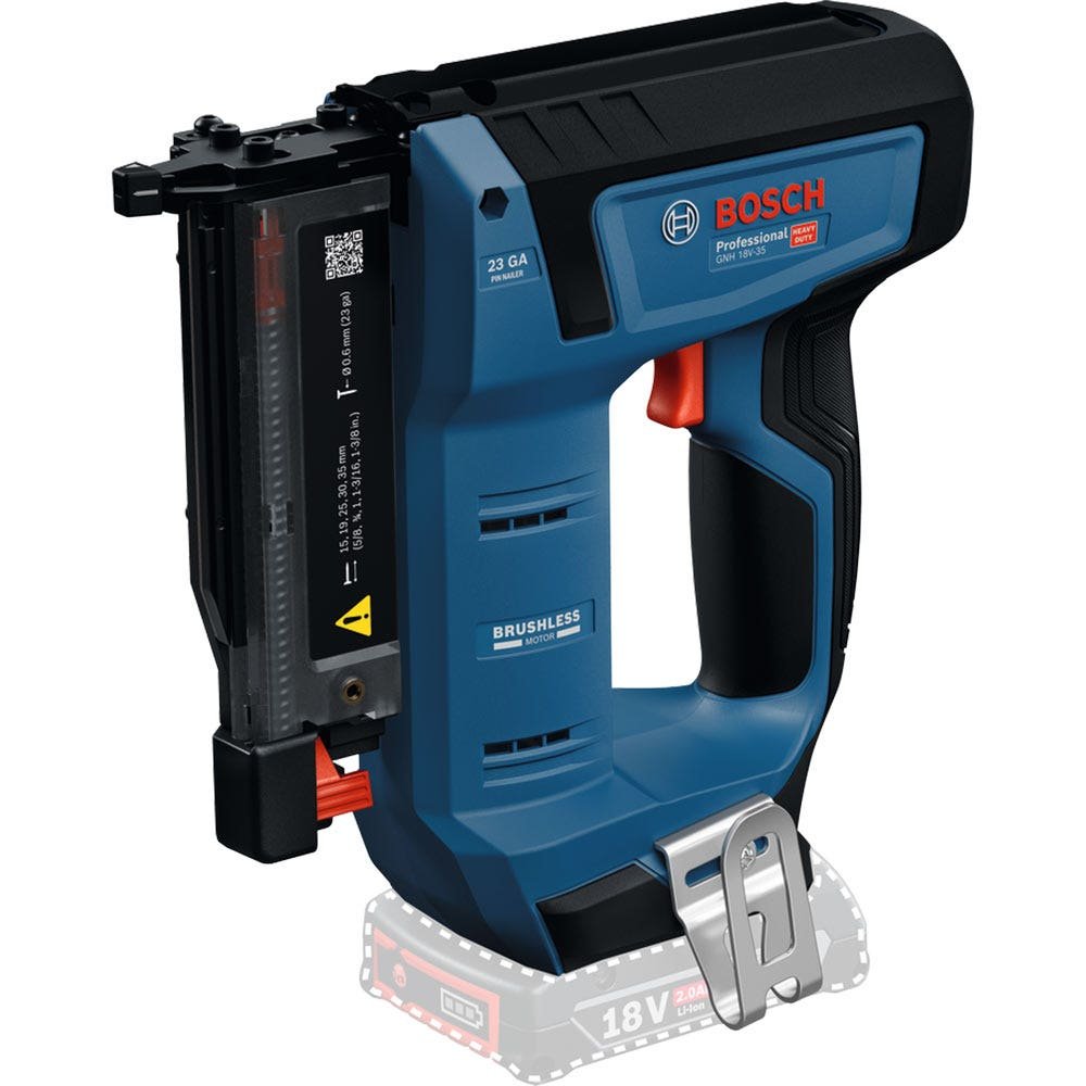 BOSCH 18V 15–35mm 23Ga Brushless Pin Nailer Skin 0601482700 - buy online in Australia | Trade Tools Australia