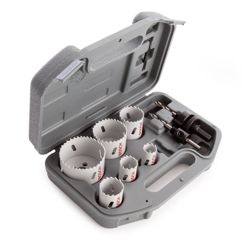 Bosch 2608580804 9pc HSS Bi-Metal Electricians Holesaw Set - buy online in Australia | Trade Tools Australia