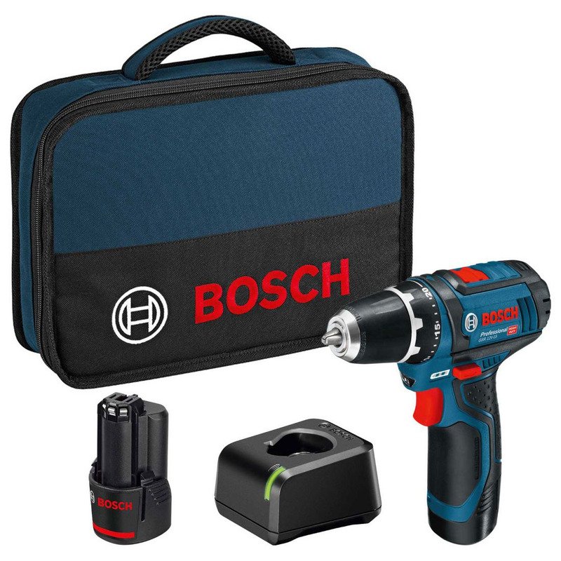 Bosch GSR 12v-15 12v Drill Driver Kit – 2 x 2ah Batteries 060186817A - buy online in Australia | Trade Tools Australia