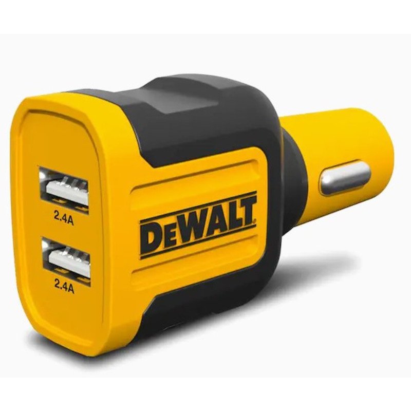 Dewalt 2-Port 4.8 AMP Car Charger Cable - buy online in Australia | Trade Tools Australia