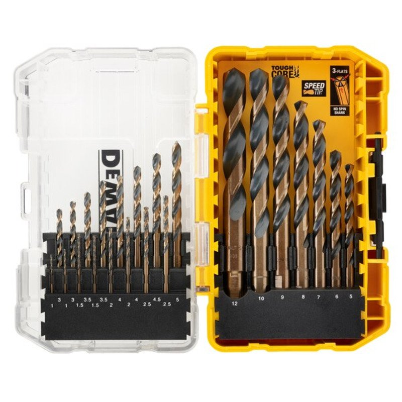 Dewalt 23 Piece Black and Gold Drill Bit Set – 1mm-12mm - buy online in Australia | Trade Tools Australia