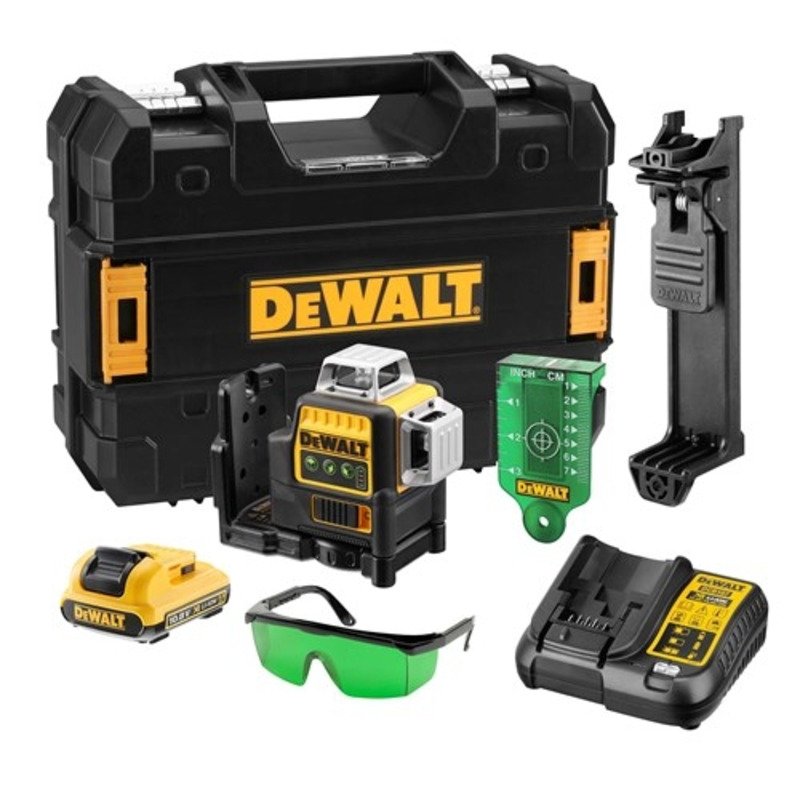 DeWalt DCE089D1G 12V Self-Levelling 360° Cross Line Laser Kit (1 x 2.0Ah Battery, Charger & Case) - buy online in Australia | Trade Tools Australia