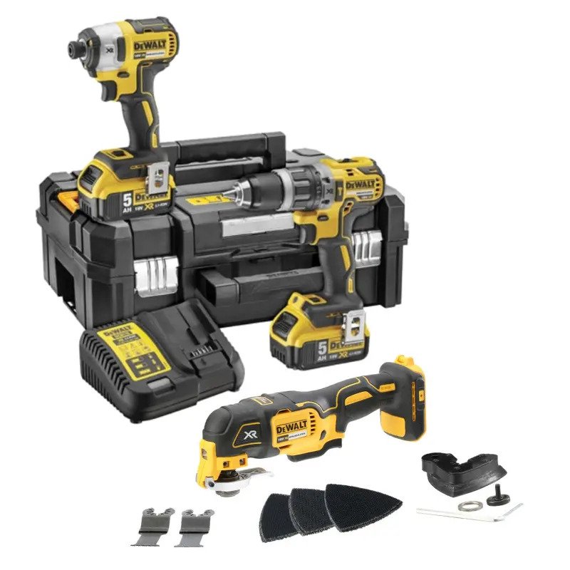 Dewalt DCK266P2T & DCS355N 18v XR Brushless Combi, Impact Driver, Multi Tool Kit – 2 x 5.0ah Batteries - buy online in Australia | Trade Tools Australia
