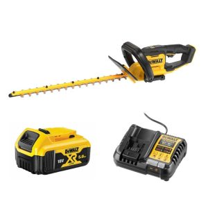 DeWalt DCMHT564P1 18V XR hedge trimmer kit with 5.0Ah battery