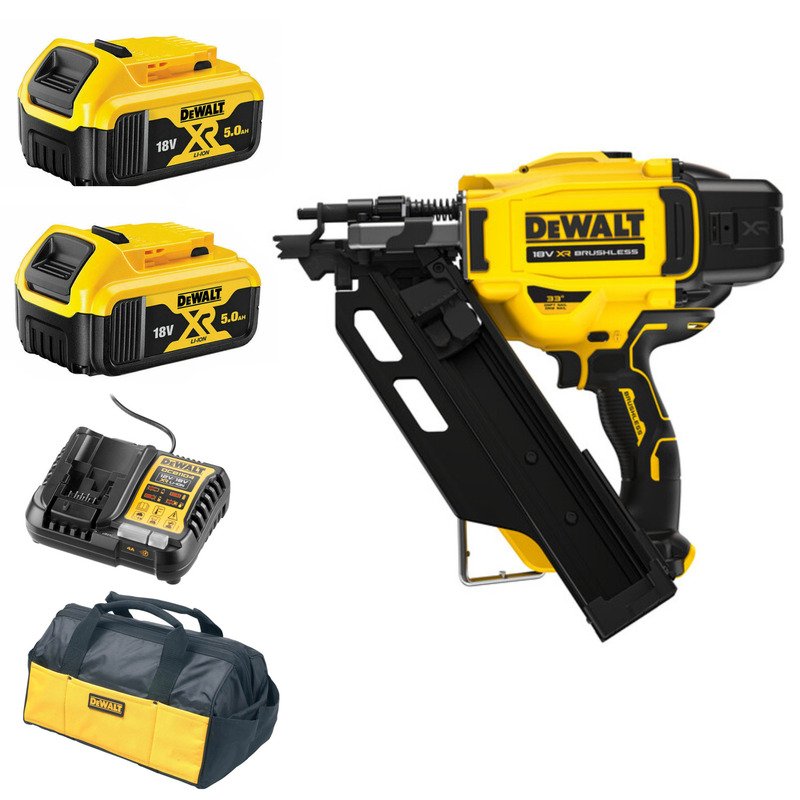 Dewalt DCN930N 18v XR 90mm Framing Nailer Kit – 2 x 5.0ah Batteries, Charger & Bag - buy online in Australia | Trade Tools Australia
