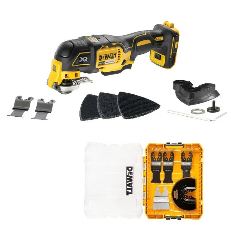 DeWalt DCS356N 18V XR Brushless 3 Speed Oscillating Tool Naked With DT20761 5 Piece Multi Tool Blade Set - buy online in Australia | Trade Tools Australia