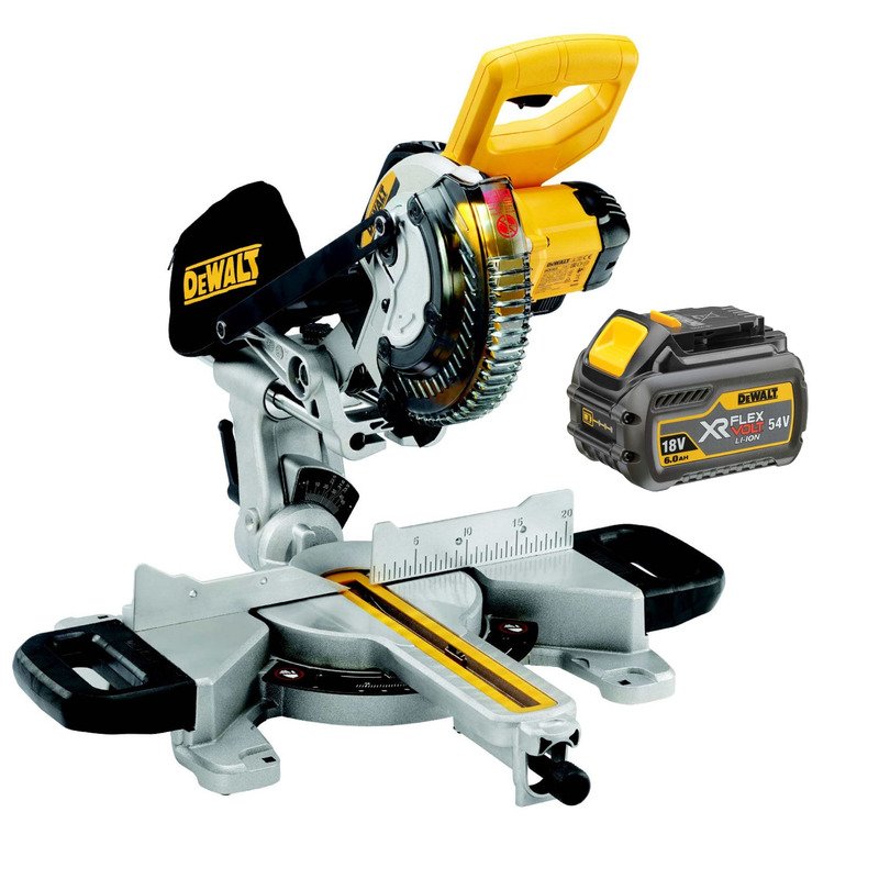 DeWalt DCS365N 18V XR 184mm XPS Slide Mitre Saw (Body Only) & DCB546 6.0Ah Battery Bundle - buy online in Australia | Trade Tools Australia