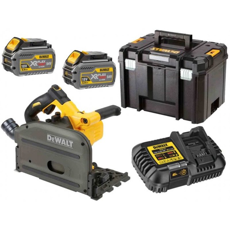 Dewalt DCS520T2 54V XR Flexvolt Plunge Saw (2 x 6.0Ah Li-Ion Batteries & T-STAK Case) - buy online in Australia | Trade Tools Australia