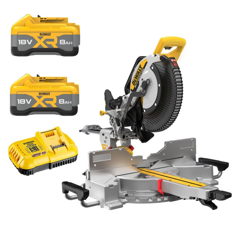 Dewalt DCS782N 18v XR 305mm Mitre Saw Kit – 2 x 8.0ah Tabless Batteries & Charger - buy online in Australia | Trade Tools Australia