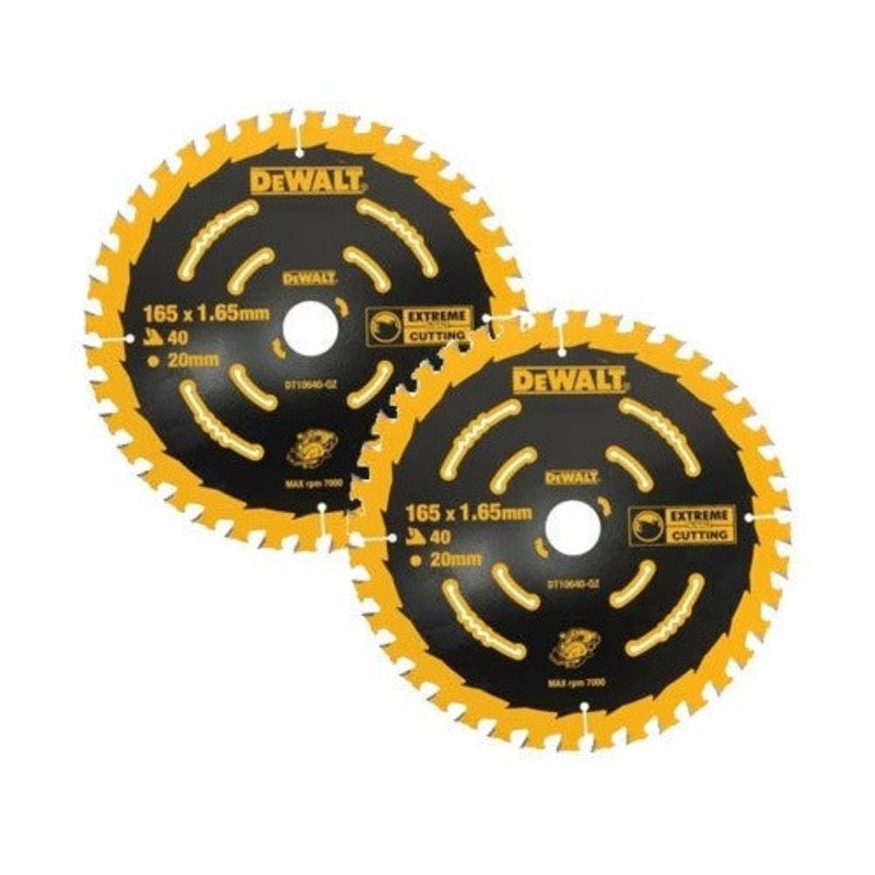 Dewalt DT10640 Extreme Framing Saw Blade (165 x 1.65 x 20mm) TWIN PACK - buy online in Australia | Trade Tools Australia