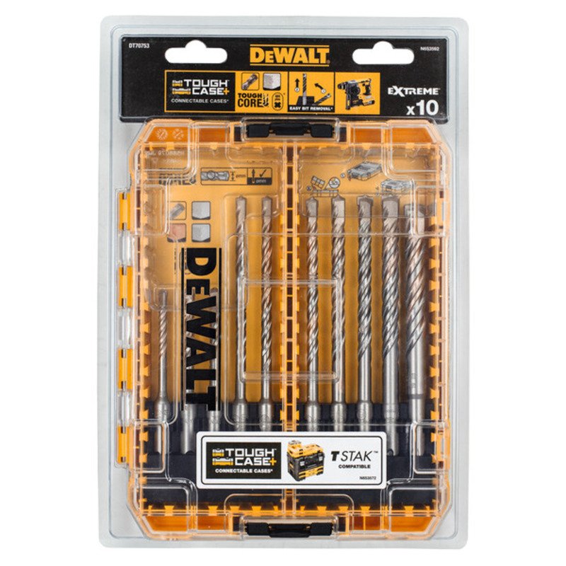 Dewalt DT70753 10pc Extreme SDS+ Masonry Drilling Set - buy online in Australia | Trade Tools Australia