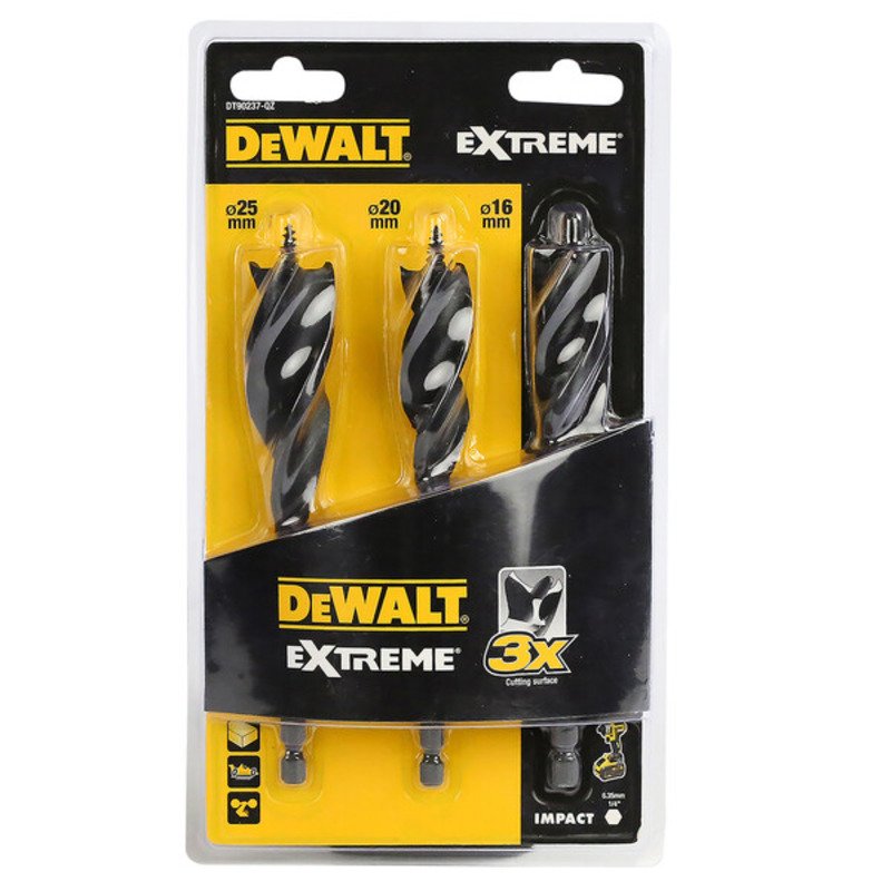 Dewalt DT90237 3pc Extreme Tri Flute Spade Bit 152mm - buy online in Australia | Trade Tools Australia