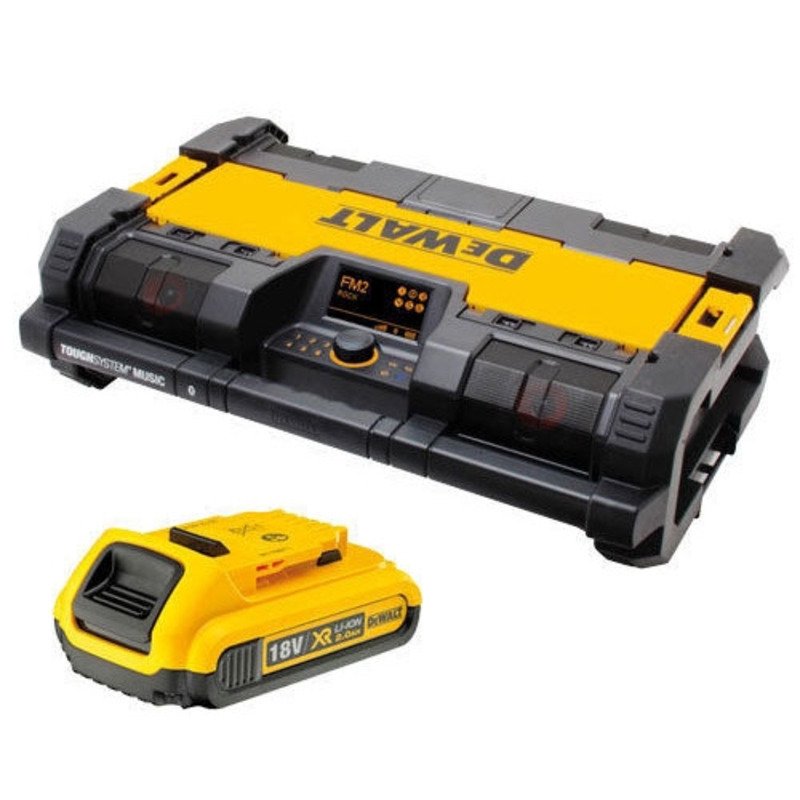 Dewalt DWST1-75663 18V ToughSystem DAB Radio with DCB183 Battery (1 x 2.0Ah Li-Ion Battery) - buy online in Australia | Trade Tools Australia