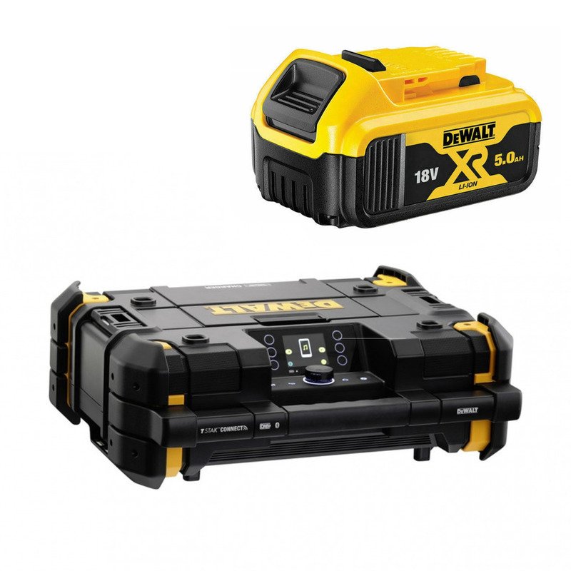 DeWalt DWST1-81079 TSTAK Radio & DCB184 5.0Ah Battery - buy online in Australia | Trade Tools Australia