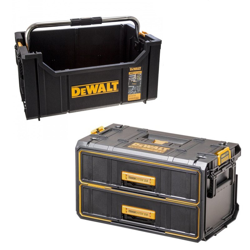 Dewalt DWST83529-1 Toughsystem 2.0 2 Drawer Unit & DWST1-75654 DS350 Toughsystem Tote - buy online in Australia | Trade Tools Australia