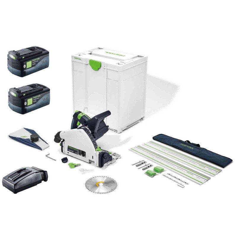 Festool 577589 18v Plunge-Cut Saw TSC 55 KEB-Basic Kit In Systainer with Batts,Charger and Rail Kit - buy online in Australia | Trade Tools Australia