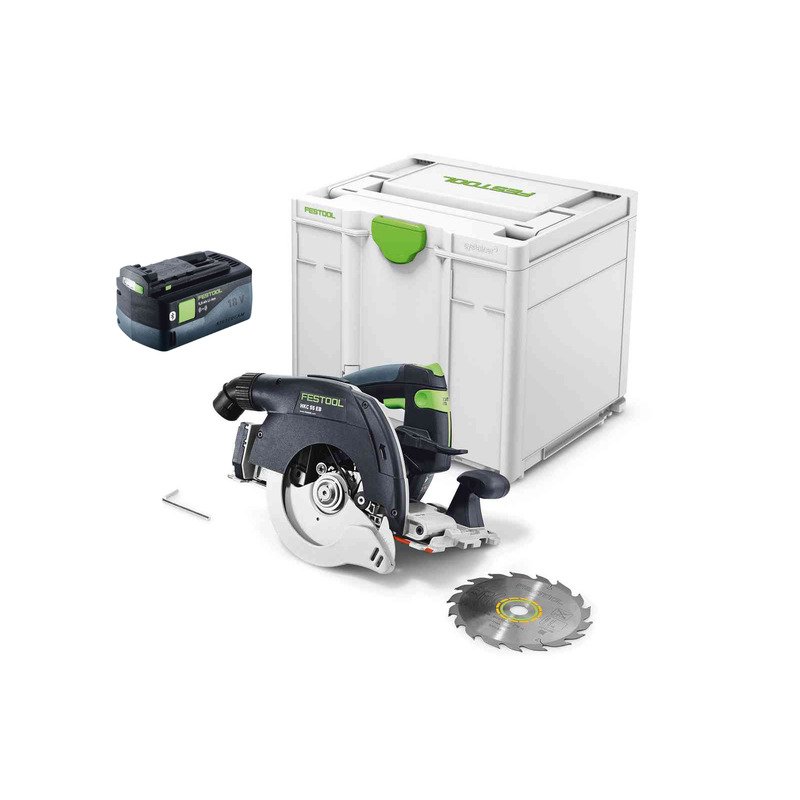 Festool 577598 Cordless Circular Saw HKC 55 EB-Basic Naked with a 5ah Battery In Systainer - buy online in Australia | Trade Tools Australia