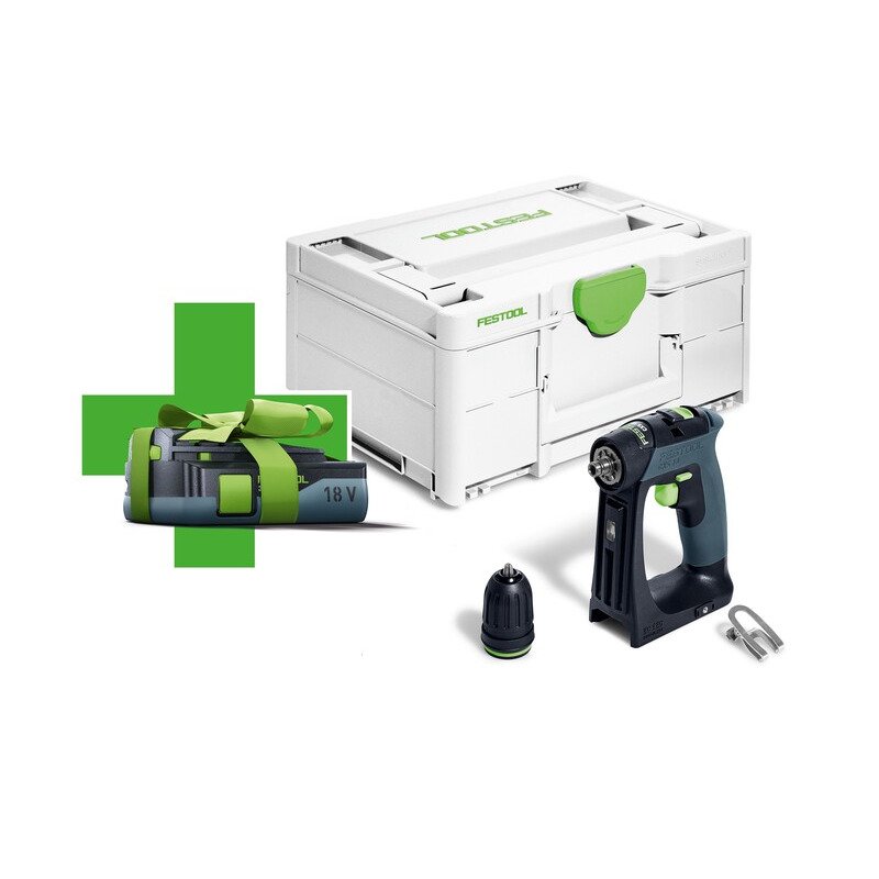 Festool 578065 CXS 18-Basic Cordless Drill Naked with 3ah Battery in Systainer - buy online in Australia | Trade Tools Australia
