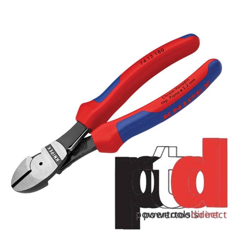 Knipex 7412180 180mm High Leverage Diagonal Cutters – Multi Component Grip - buy online in Australia | Trade Tools Australia