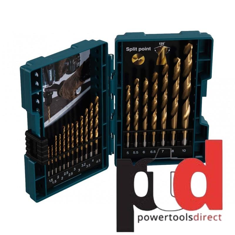 MAKITA 19PC HSS-TIN METAL DRILL BIT SET - buy online in Australia | Trade Tools Australia