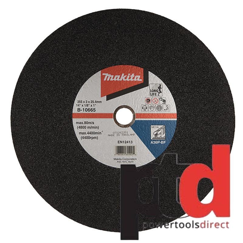 Makita B-10665-5 355mm Metal Cutting Discs – Pack of 5 - buy online in Australia | Trade Tools Australia