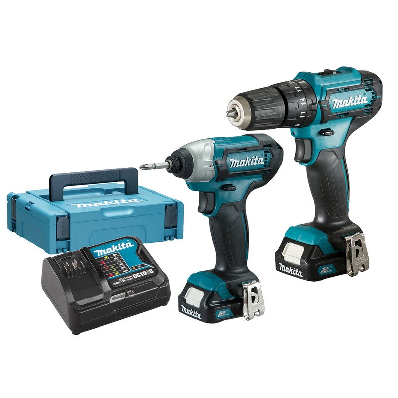 Makita CLX228AJ 12v MAX CXT Combi Kit – Combi Drill / Impact Driver 2 x 2ah Batteries - buy online in Australia | Trade Tools Australia