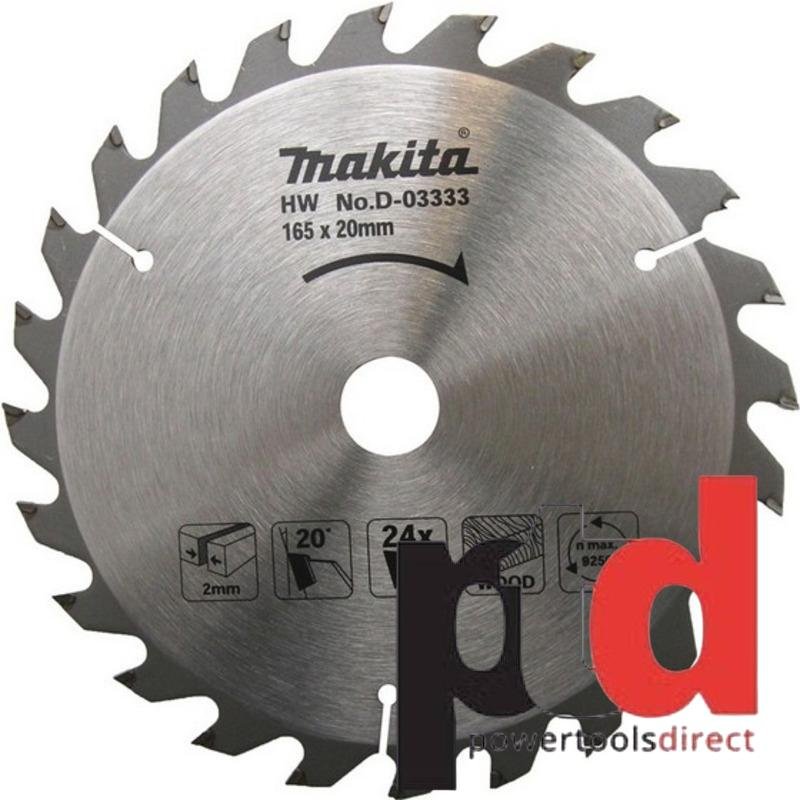 Makita D-03333 Circular Saw Blade for Wood 165 x 20mm x 24T - buy online in Australia | Trade Tools Australia