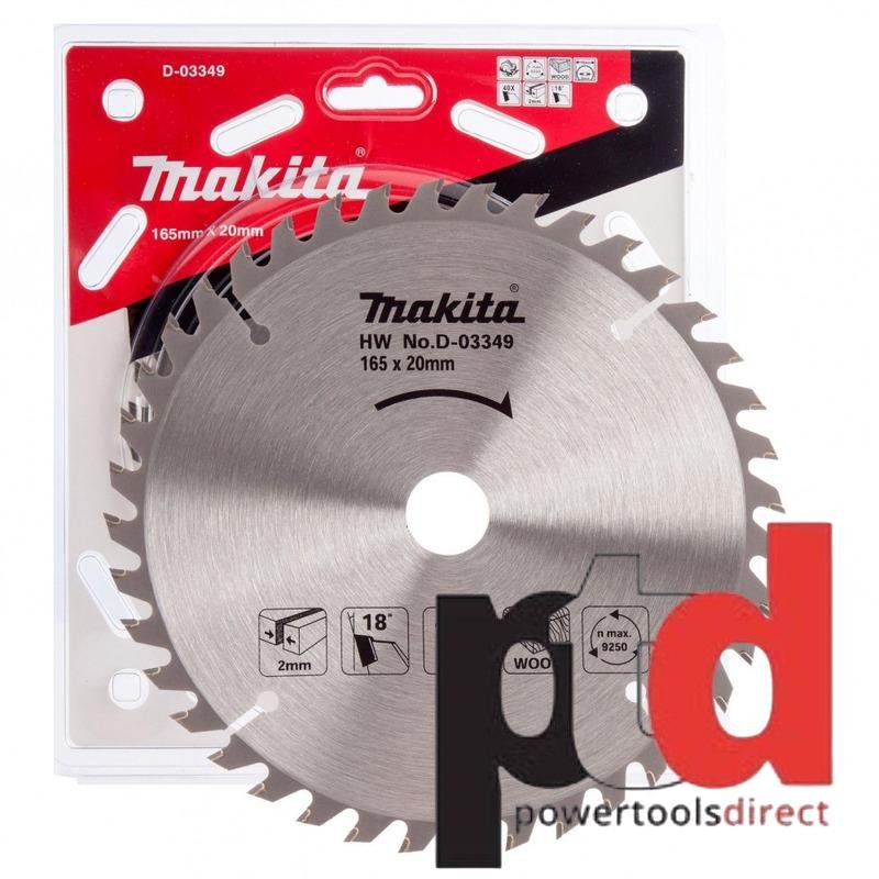 Makita D-03349 Circular Saw Blade 165 X 20 40 Teeth – Suits DSS611 DSS610 DHS680 - buy online in Australia | Trade Tools Australia
