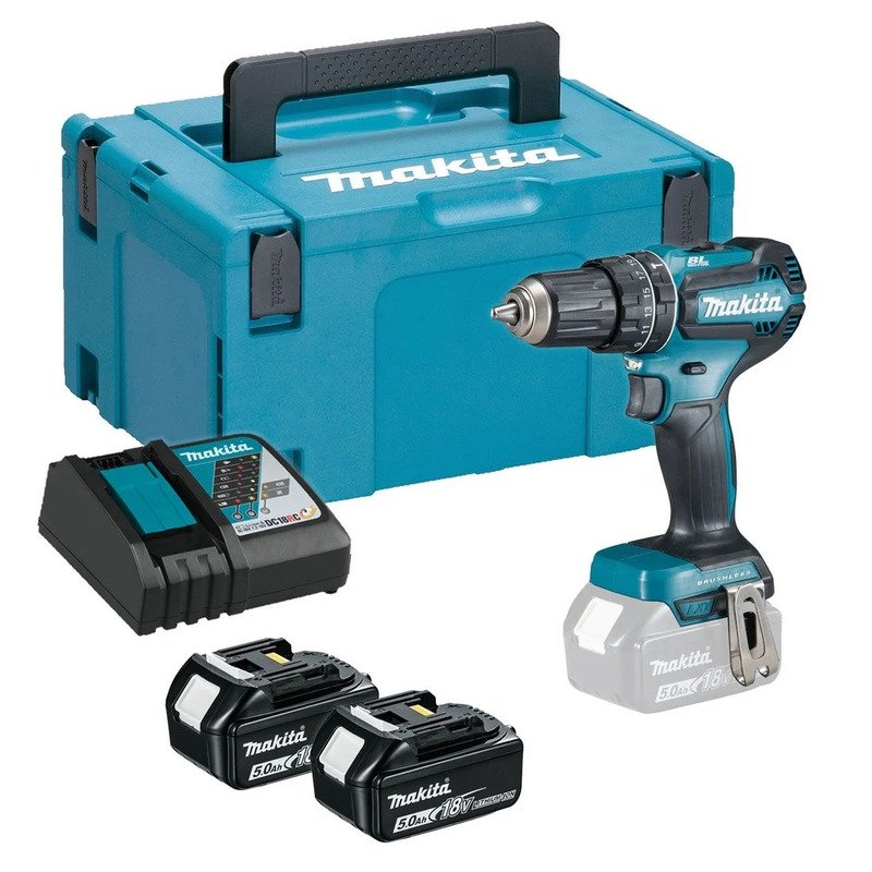 Makita DHP458RTJ 18v LXT Combi Drill Kit – 2 x 5.0ah Batteries - buy online in Australia | Trade Tools Australia
