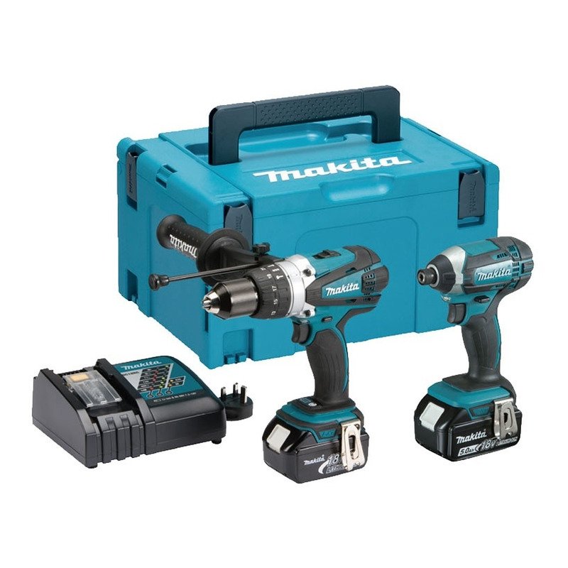 Makita DLX2145TJ 18V LXT 2 Piece Combi Drill and Impact Driver Kit (2 x 5.0Ah Li-ion batts) - buy online in Australia | Trade Tools Australia