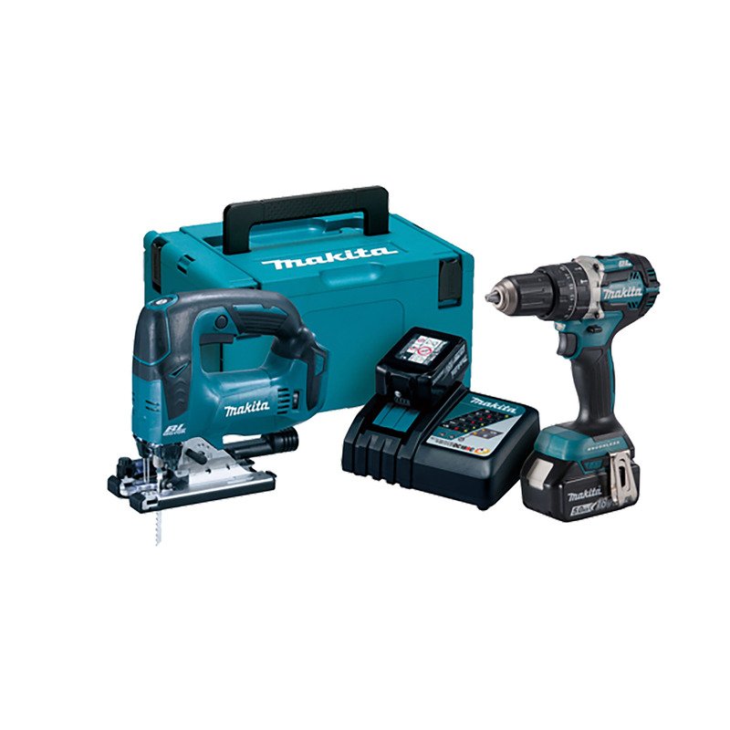 Makita DLX2202TJ 18v Brushless 2pc Combi Kit – DHP484 Combi Drill and DJV182 Jigsaw - buy online in Australia | Trade Tools Australia