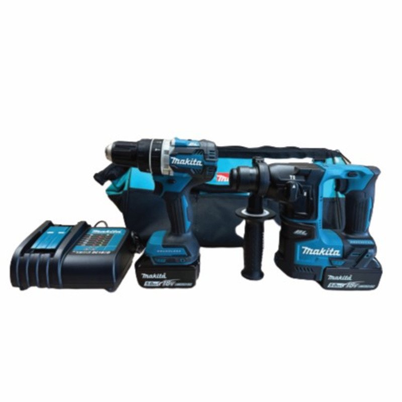 Makita DLX2278TX1 18v Brushless Combi and SDS Twin Kit – 2x 5ah Batteries - buy online in Australia | Trade Tools Australia