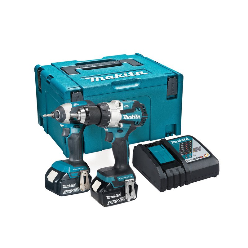 Makita DLX2507TJ 18v Brushless Twin Kit DHP489 Combi Drill / DTD153 Impact Driver – 2 x 5.0ah Batteries - buy online in Australia | Trade Tools Australia
