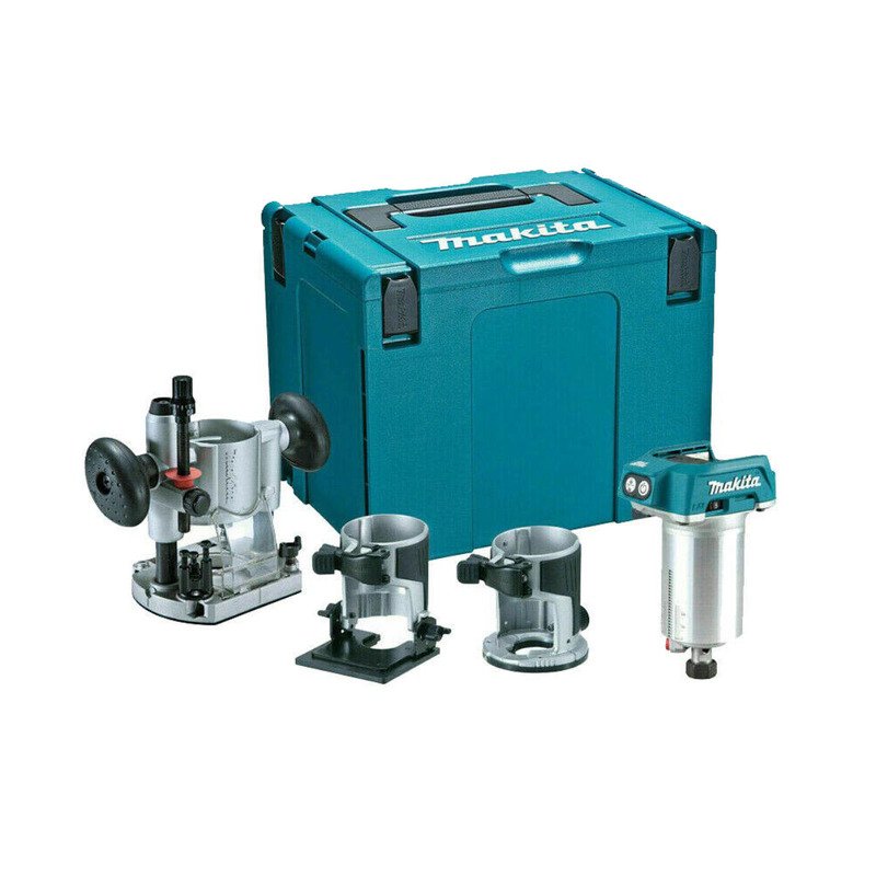 Makita DRT50ZJX2 18v Brushless Router with Trimmer Guide Naked In Case - buy online in Australia | Trade Tools Australia
