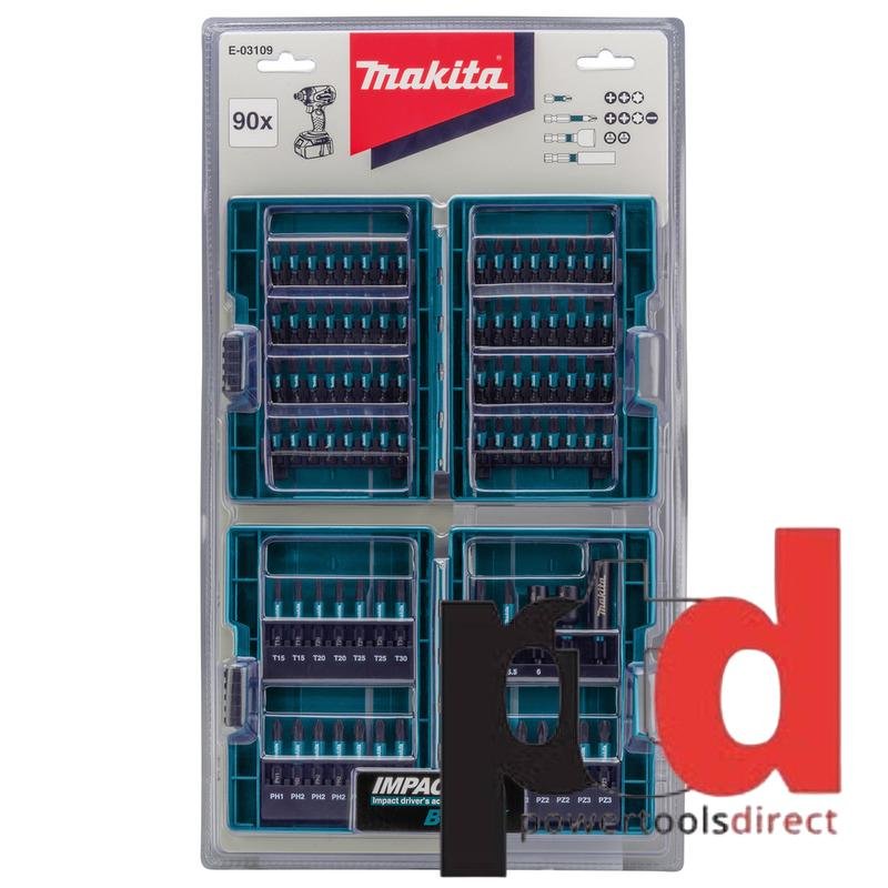 Makita E-03109 90pc Impact Black Bit Set in Plastic Case - buy online in Australia | Trade Tools Australia