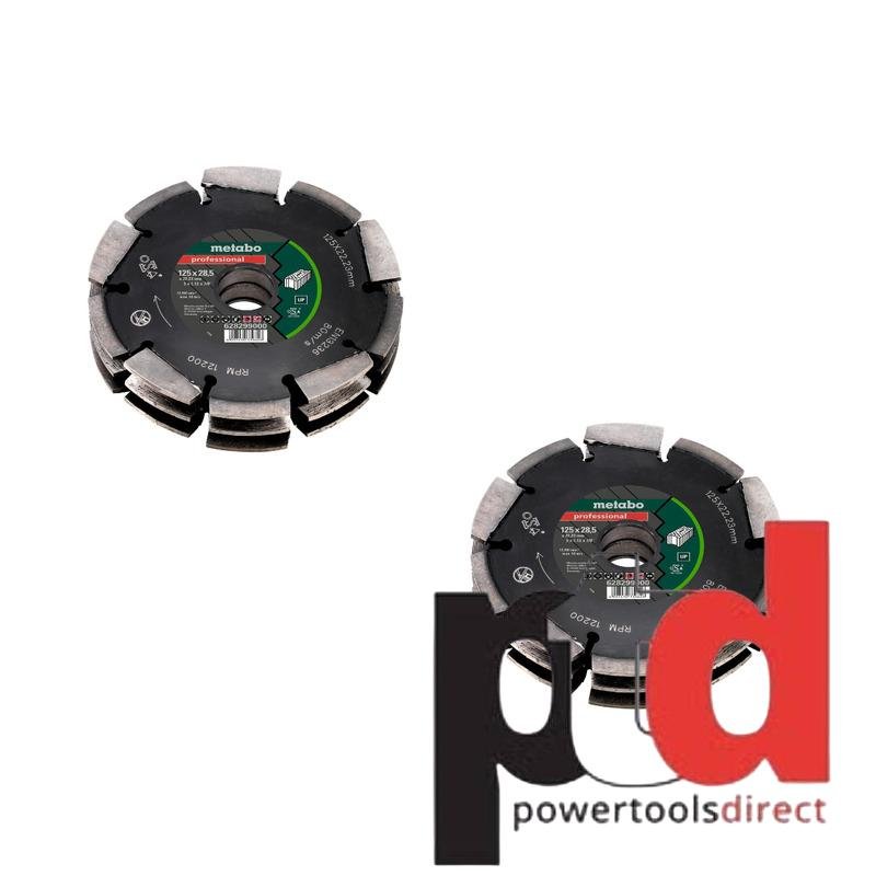 Metabo Dia-CD3 **TWIN PACK** 125mm 3R Professional UP Universal Wall Chaser Blade for MFE40 - buy online in Australia | Trade Tools Australia