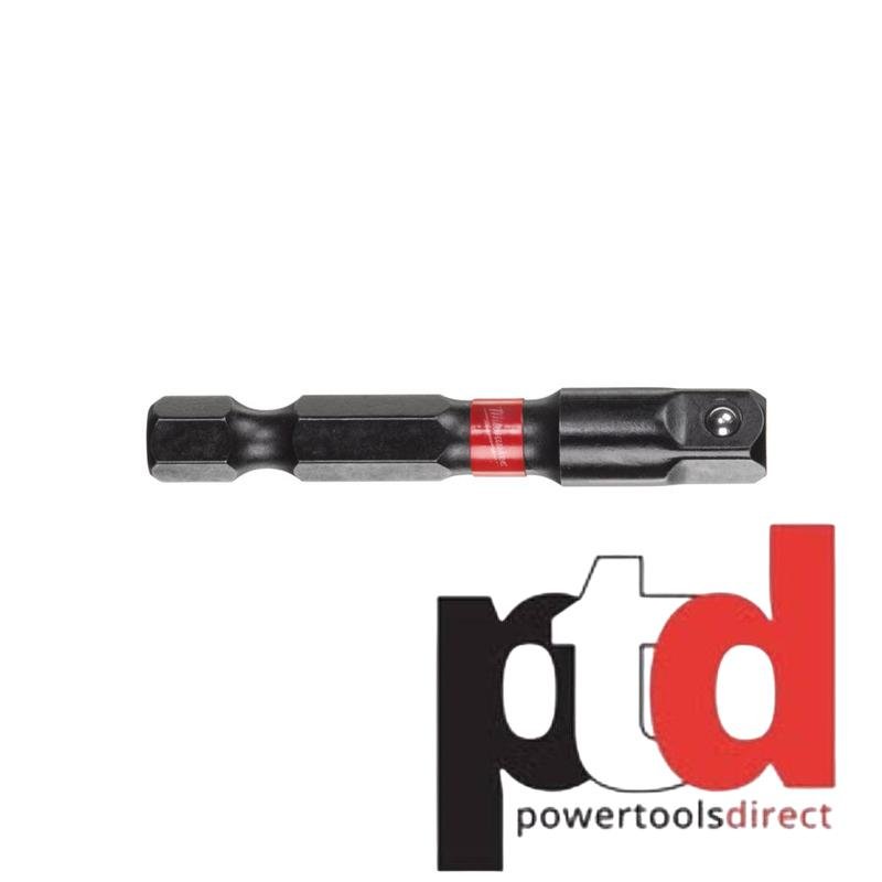 Milwaukee 1/4″ Hex – 1/4″ Square Drive Socket Adaptor - buy online in Australia | Trade Tools Australia