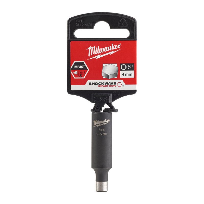 Milwaukee 1/4″ Shockwave Impact Duty Impact Sockets Deep (Select Size) - buy online in Australia | Trade Tools Australia
