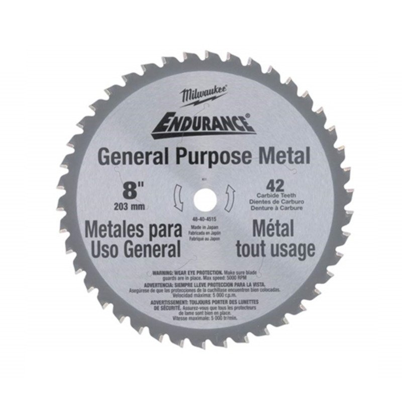 Milwaukee 48404515 Endurance Metal Saw Blade (203 x 1.8 x 15.87mm) - buy online in Australia | Trade Tools Australia